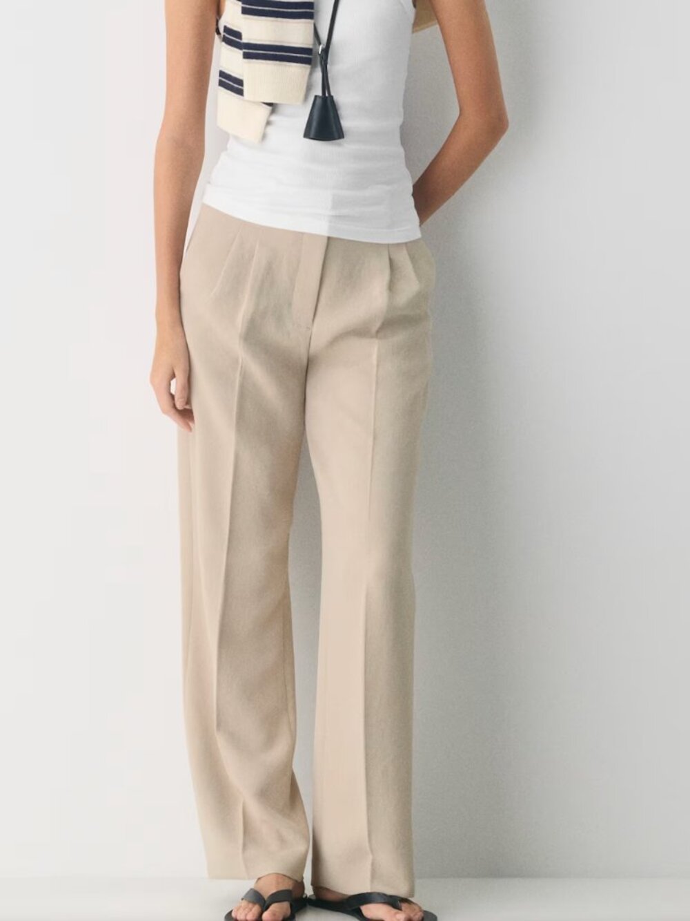 Wilfred The Effortless Pant Crepette Wide-Leg High-rise Dress Pants